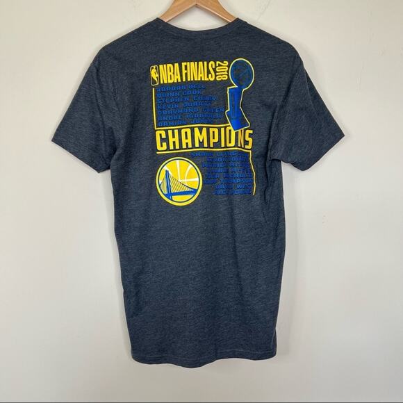 Golden State Warriors 2018 NBA finals champions gray short sleeve tee shirt - Picture 4 of 6